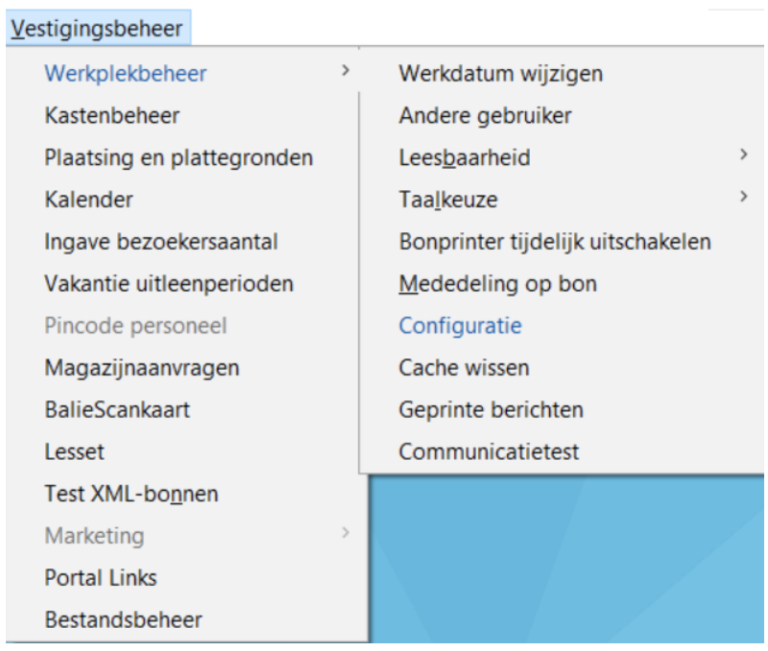 Configuratiescherm Openen - Cultuurconnect